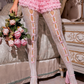 Sweetheart Striped Tights