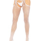 Dawn Fishnet Suspender Hose -  - Hosiery