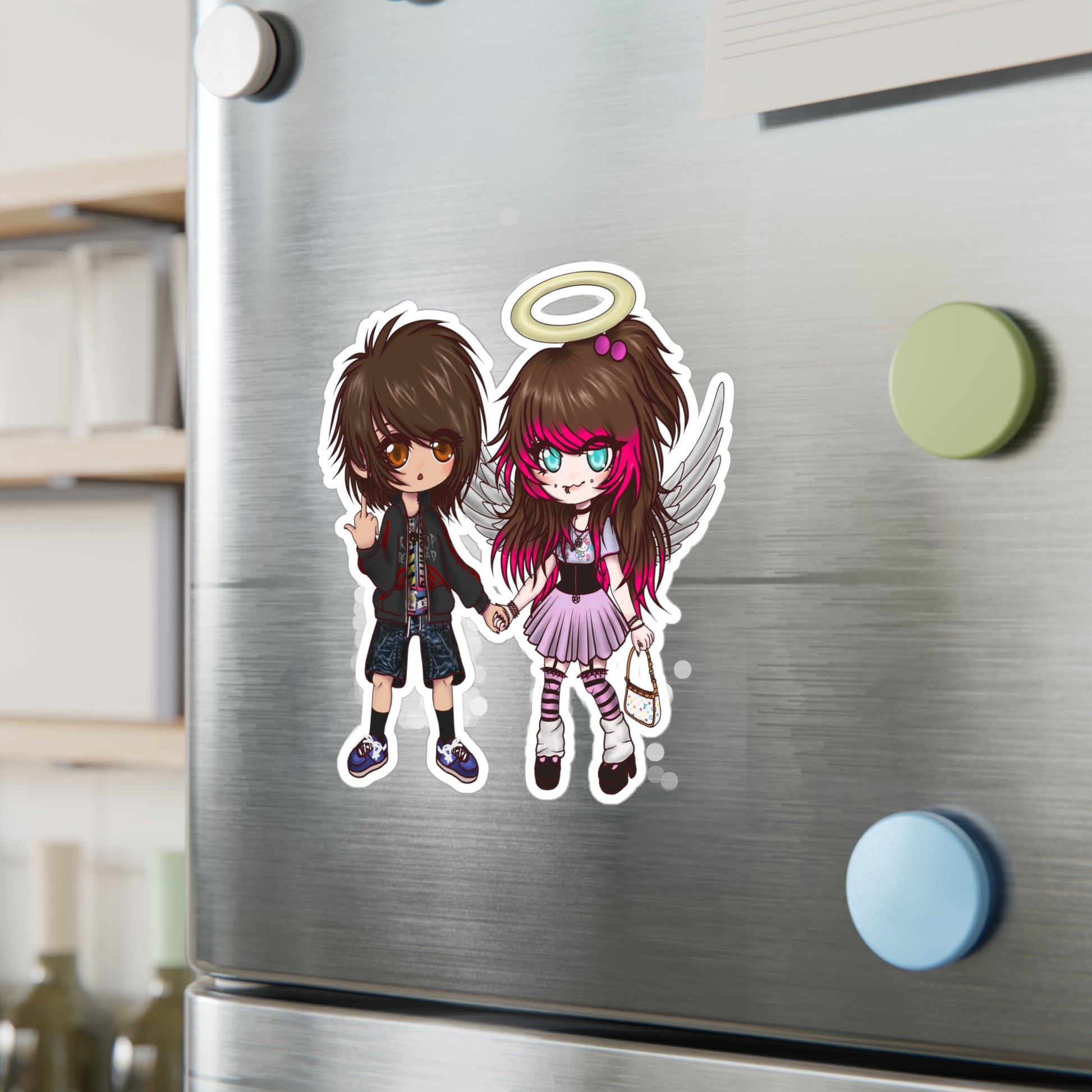 03osc & 8ngelonline Chibi Vinyl Decal Sticker - HKWD - Decals