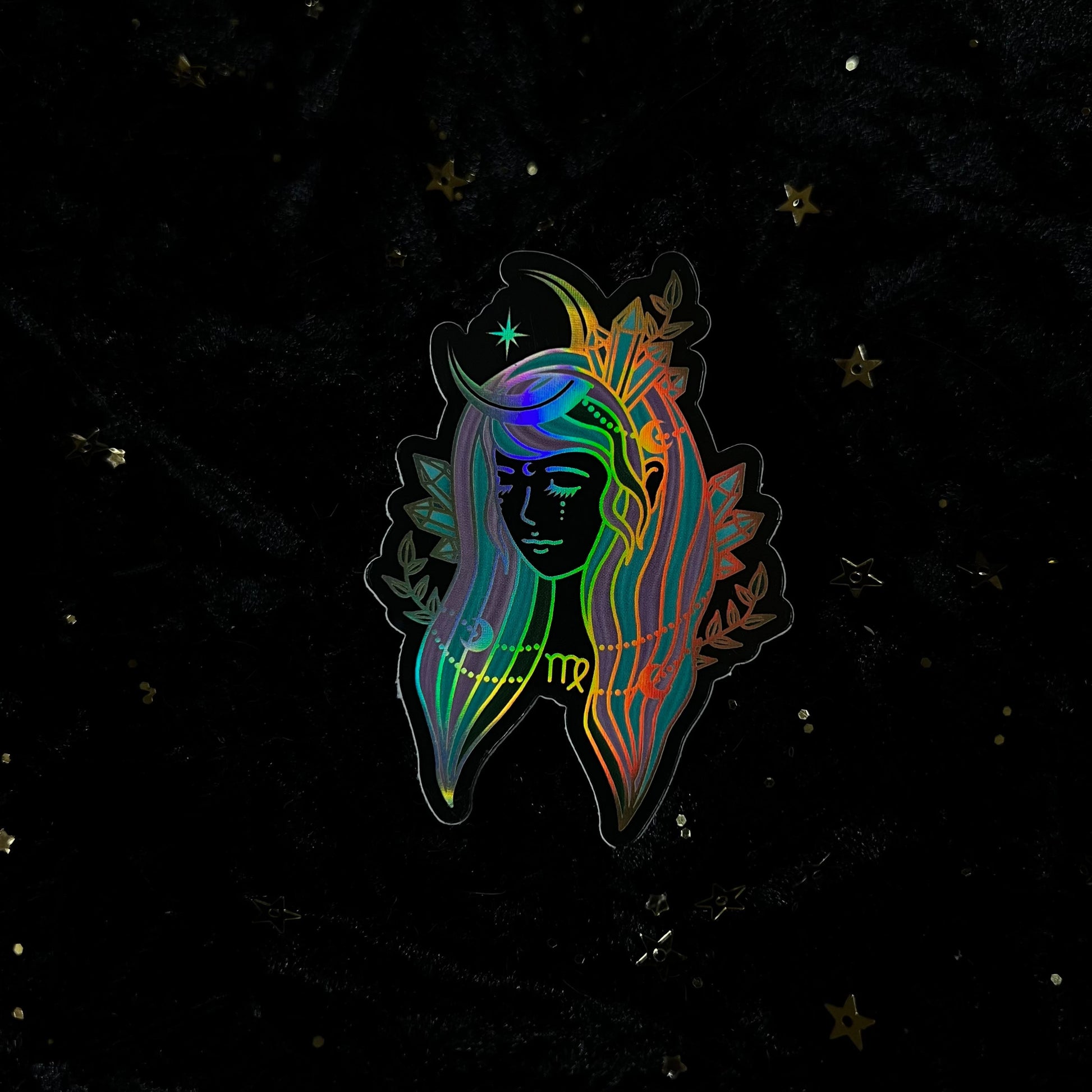 crystals for the zodiacs sticker -  - 