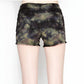 Women's Tuff Shorts Black Tie-Dye With Camo Print -  - Shorts