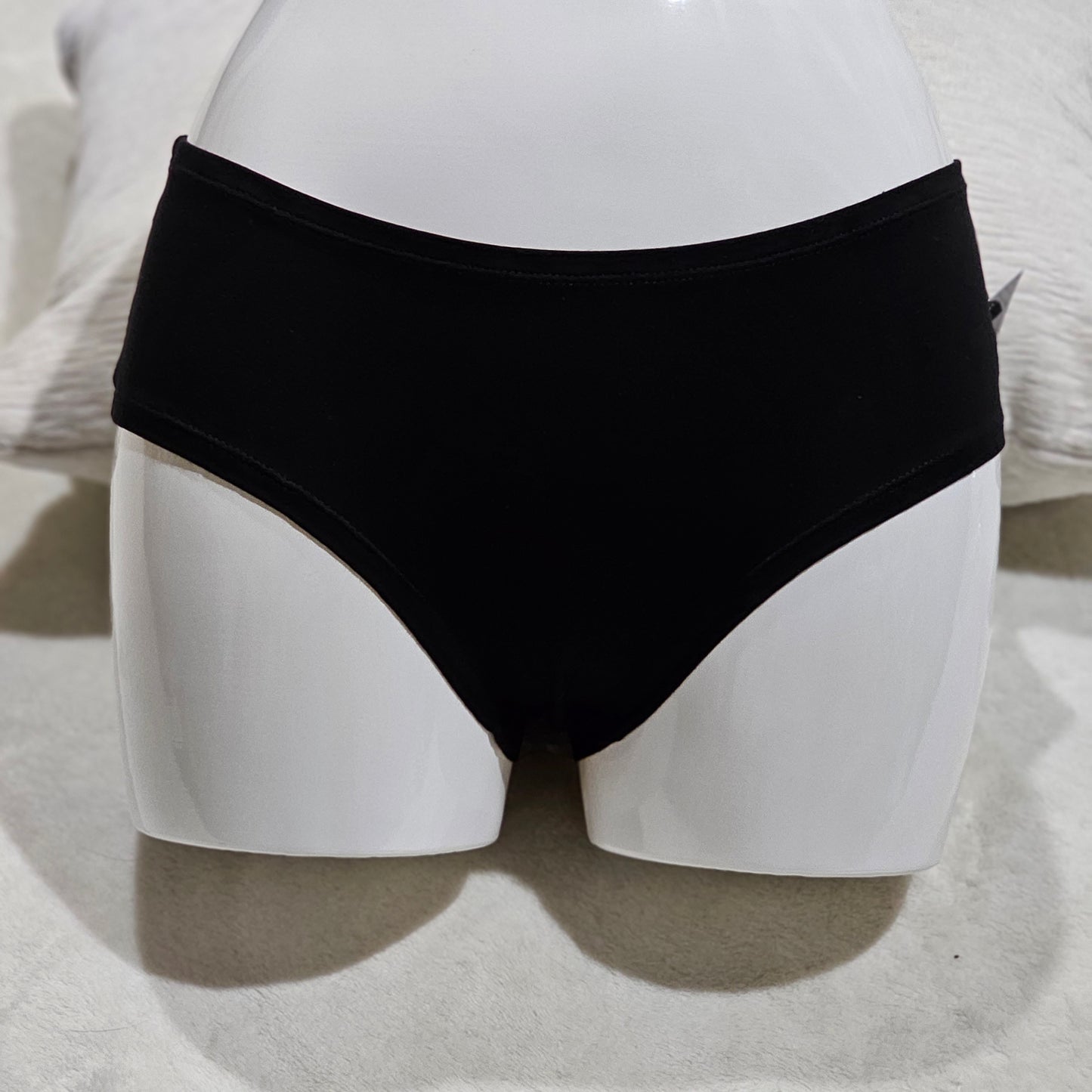 Frosty Panty | Black Cotton U GIVE ME FROSTBITE Graphic On Back - Cartel Ink - Panties