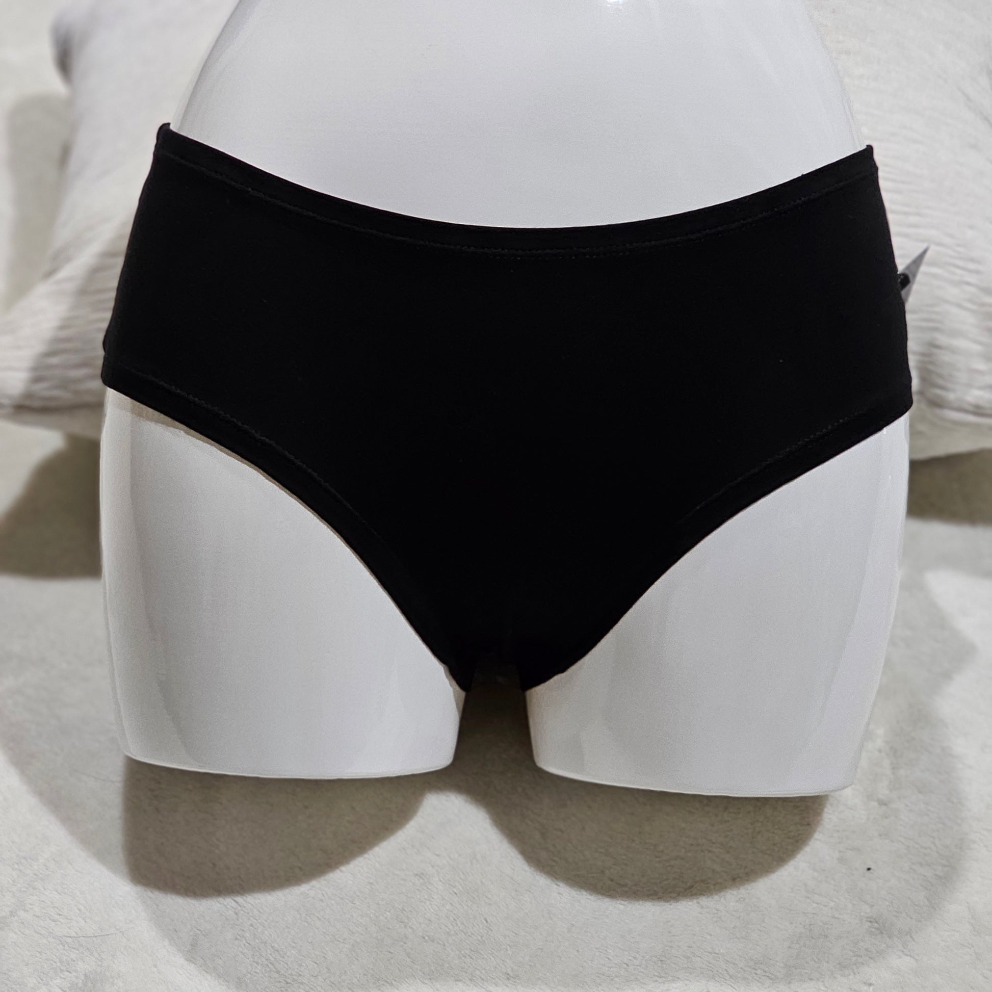 Frosty Panty | Black Cotton U GIVE ME FROSTBITE Graphic On Back - Cartel Ink - Panties