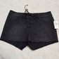 Lace-Up Black Shorts - Blackheart - Shorts