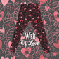 Web of Love Valentine Spooky Spider Web Johanna Parker Exclusive Leggings -  - Leggings
