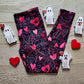 Web of Love Valentine Spooky Spider Web Johanna Parker Exclusive Leggings -  - Leggings