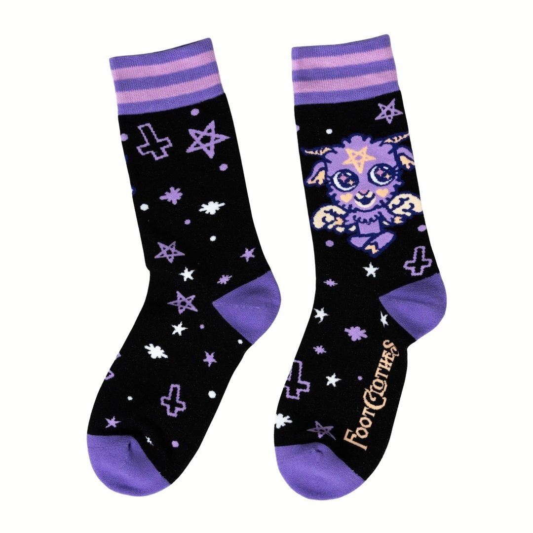 Baby Baphomet Crew Socks -  - Socks