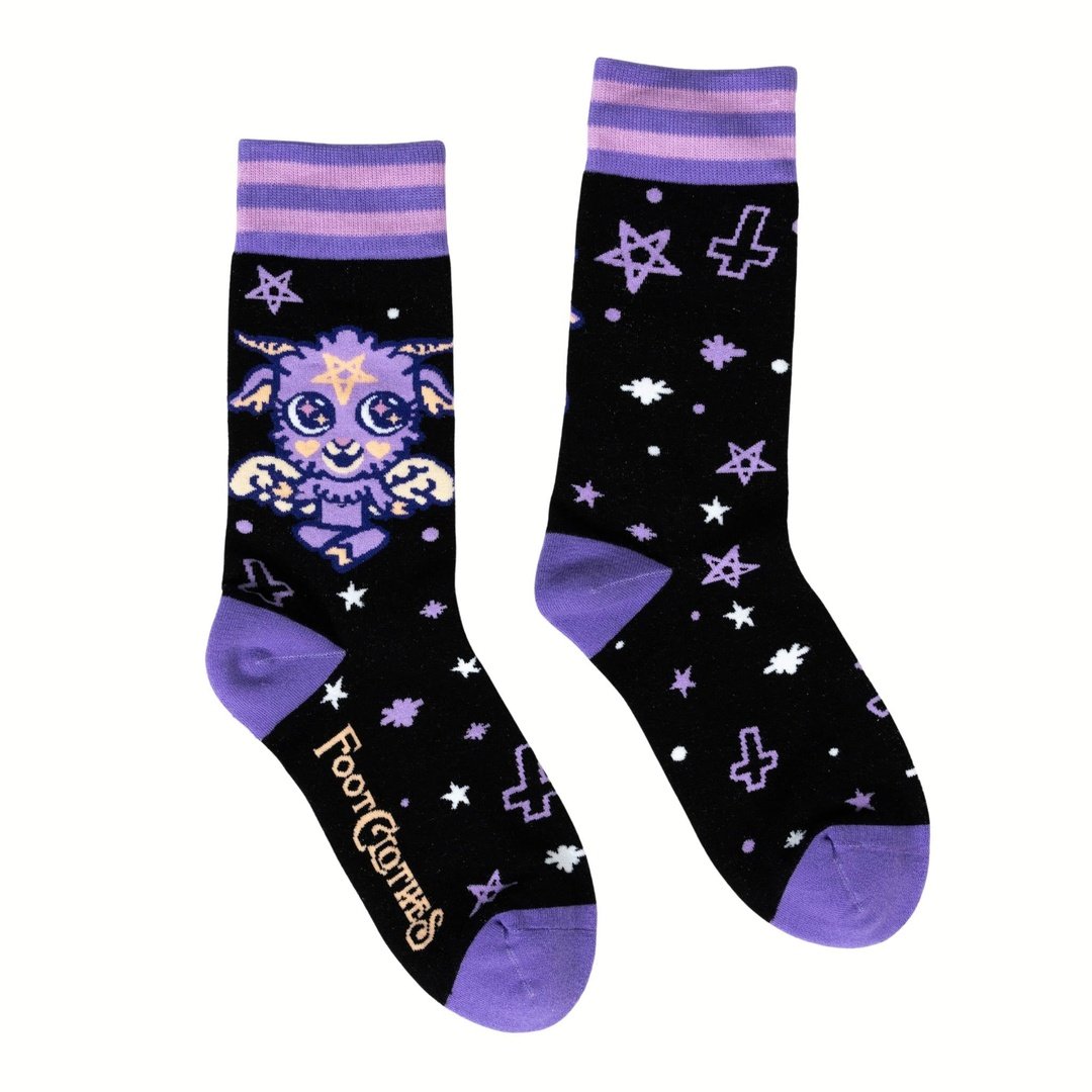 Baby Baphomet Crew Socks -  - Socks