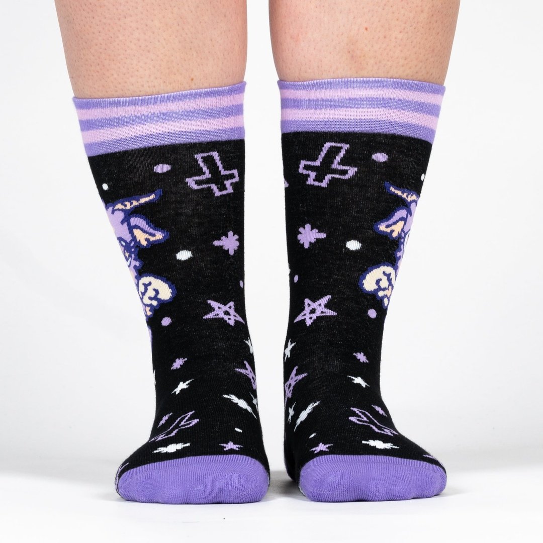 Baby Baphomet Crew Socks -  - Socks