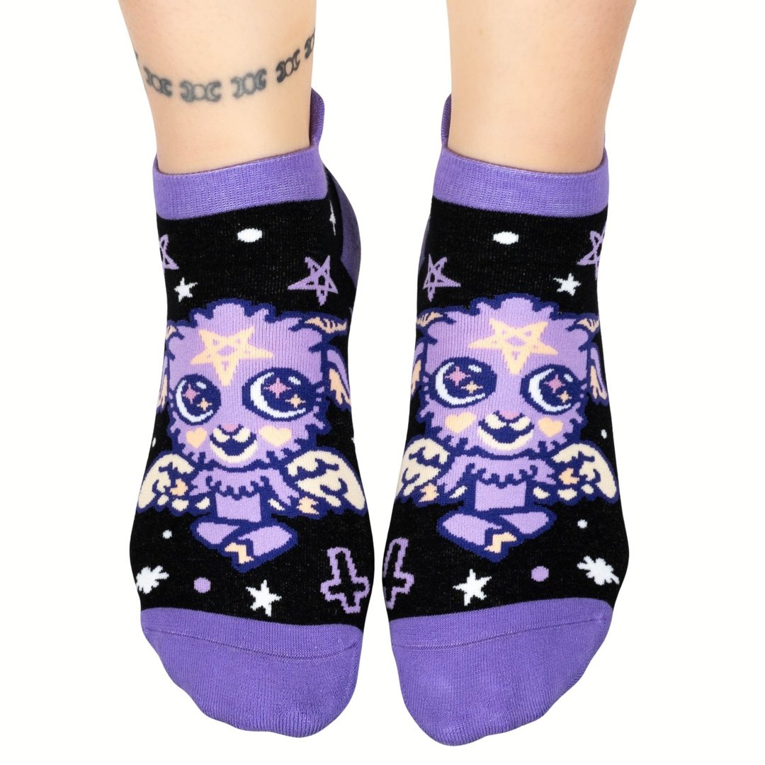 Baby Baphomet Ankle Socks -  - Socks