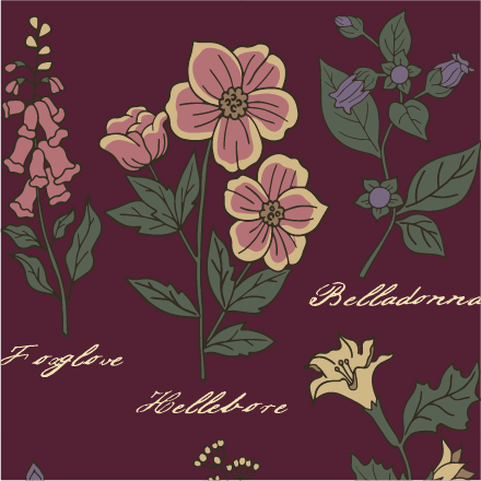 Baneful Botany Crew Socks -  - Socks
