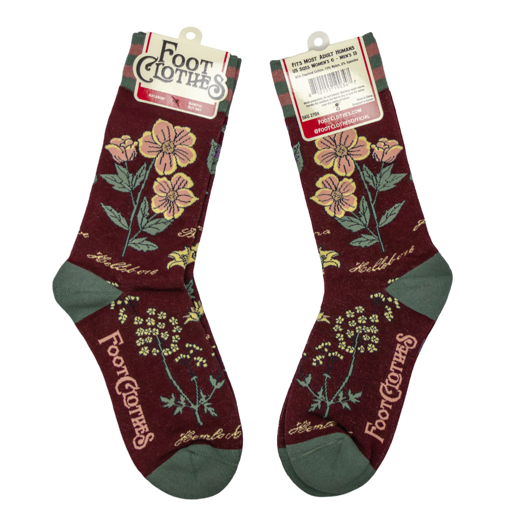 Baneful Botany Crew Socks -  - Socks