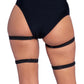 Dual Strap Thigh Garters -  - Hosiery