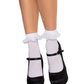 Diem Lace Ruffle Anklet Socks -  - Hosiery