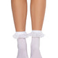 Diem Lace Ruffle Anklet Socks -  - Hosiery