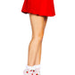 Strawberry Ruffle Anklets - Kawaii Ankle Socks by Leg Avenue -  - Ankle Socks