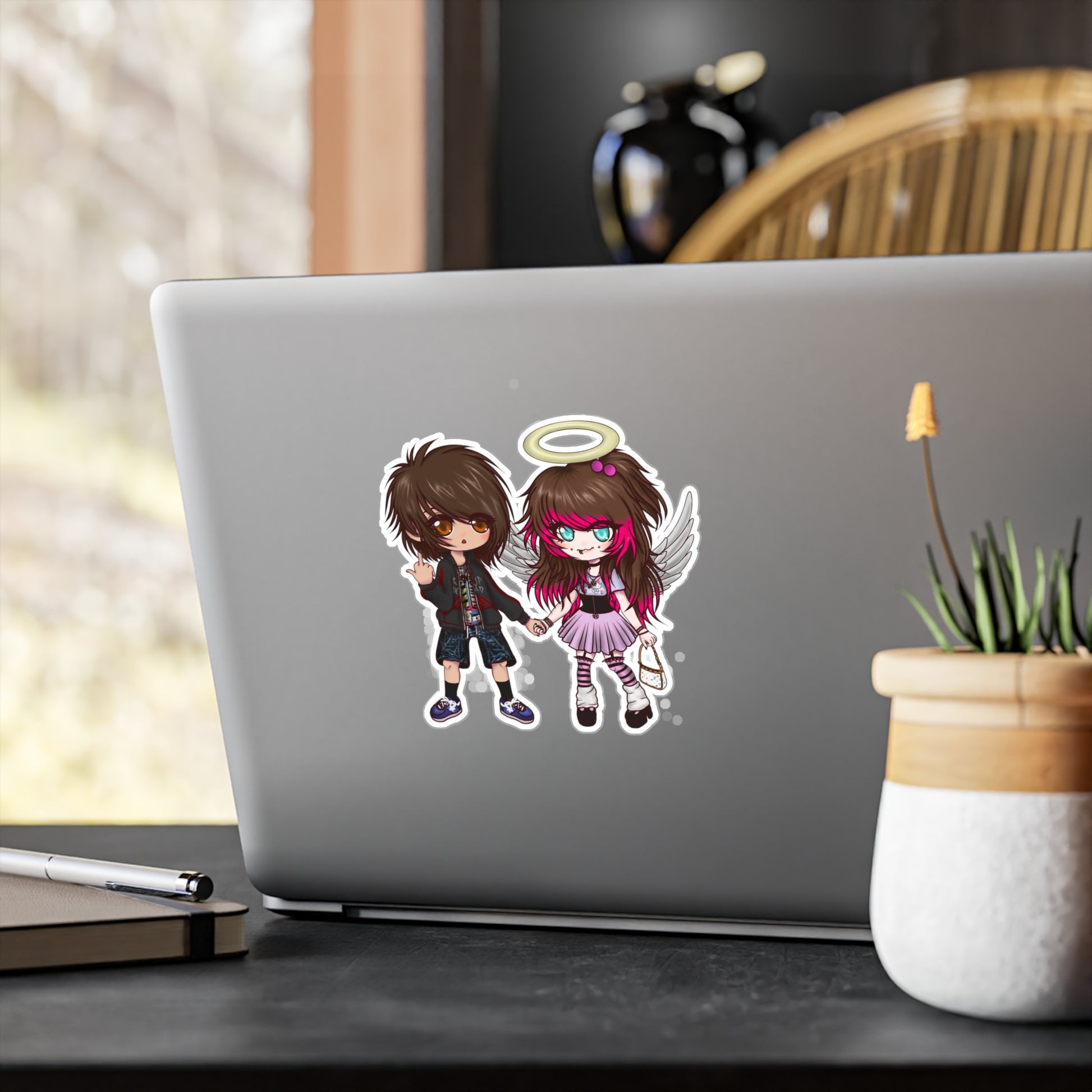 03osc & 8ngelonline Chibi Vinyl Decal Sticker - HKWD - Decals