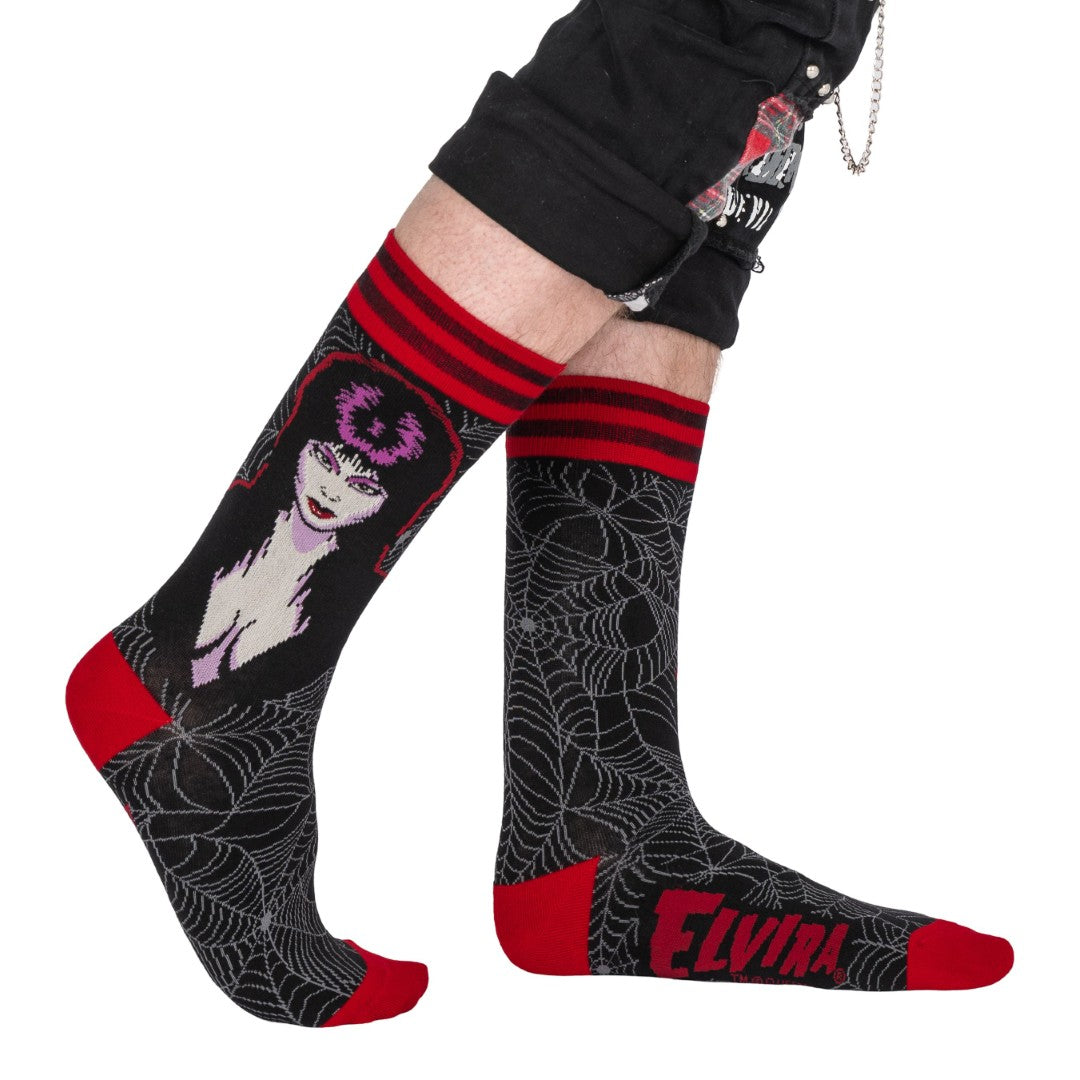 Elvira Mistress of the Dark Crew Socks -  - Socks