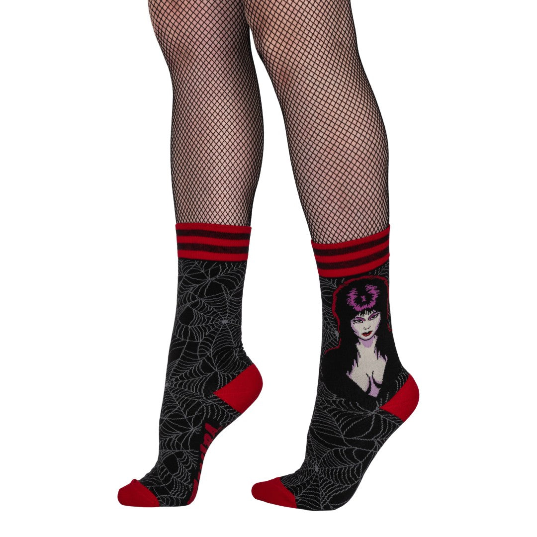 Elvira Mistress of the Dark Crew Socks -  - Socks