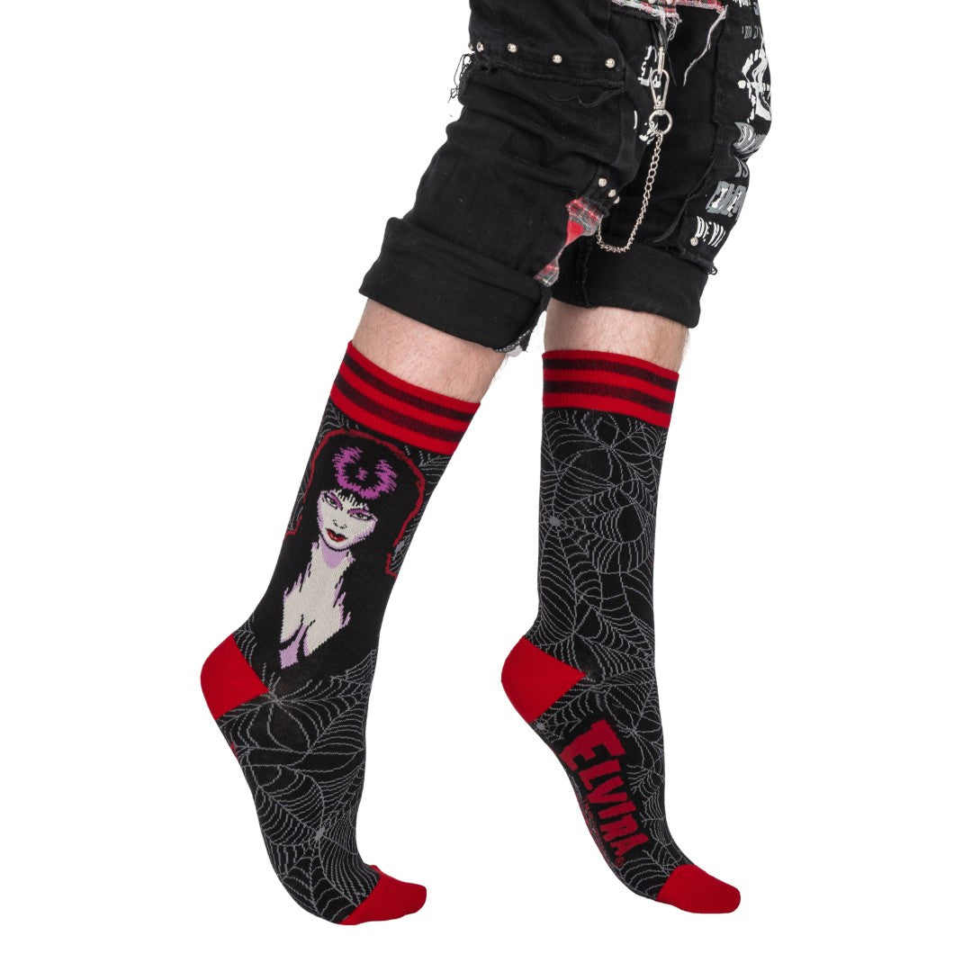 Elvira Mistress of the Dark Crew Socks -  - Socks