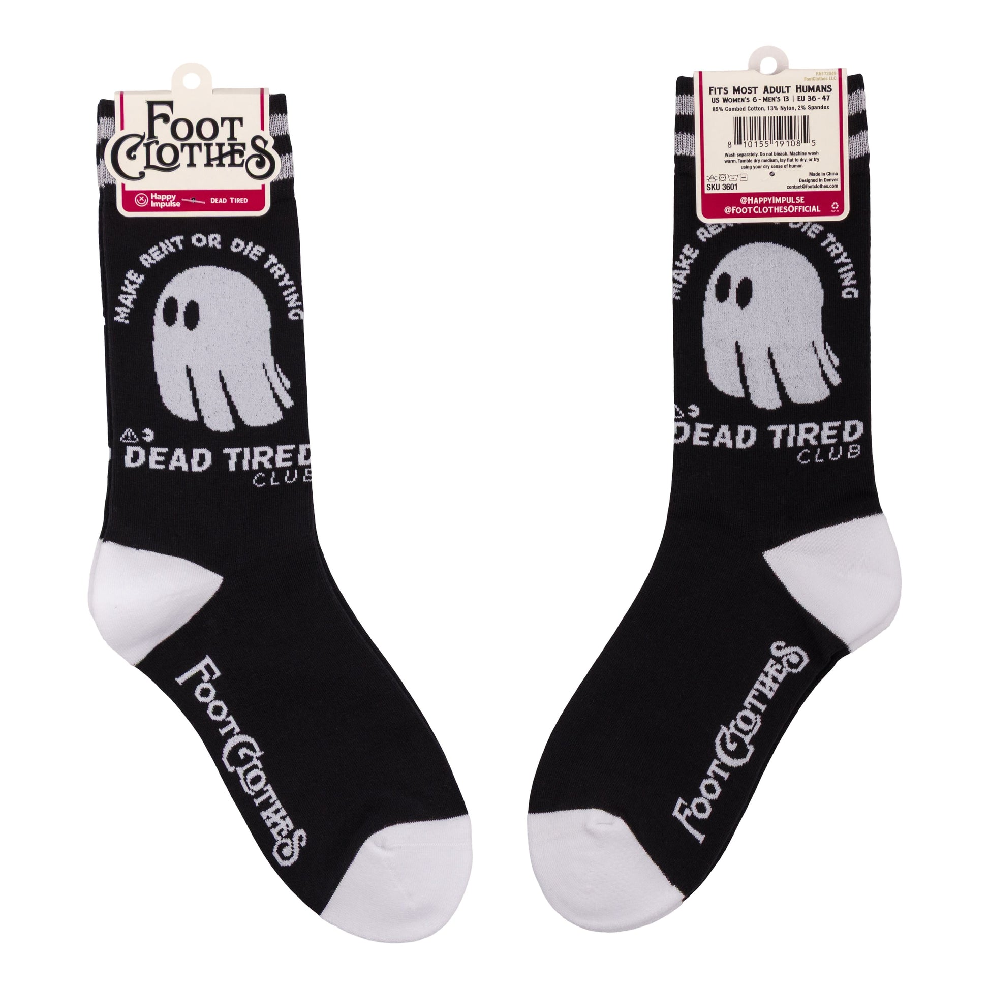 Dead Tired Crew Socks -  - Socks