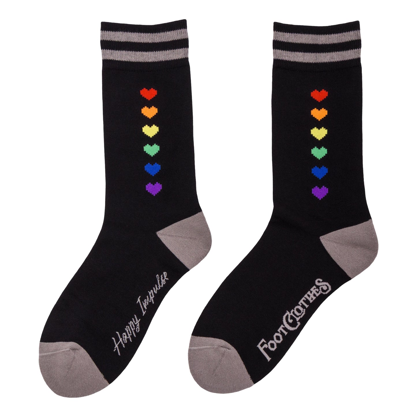 Pride Pixel Hearts Crew Socks -  - Socks