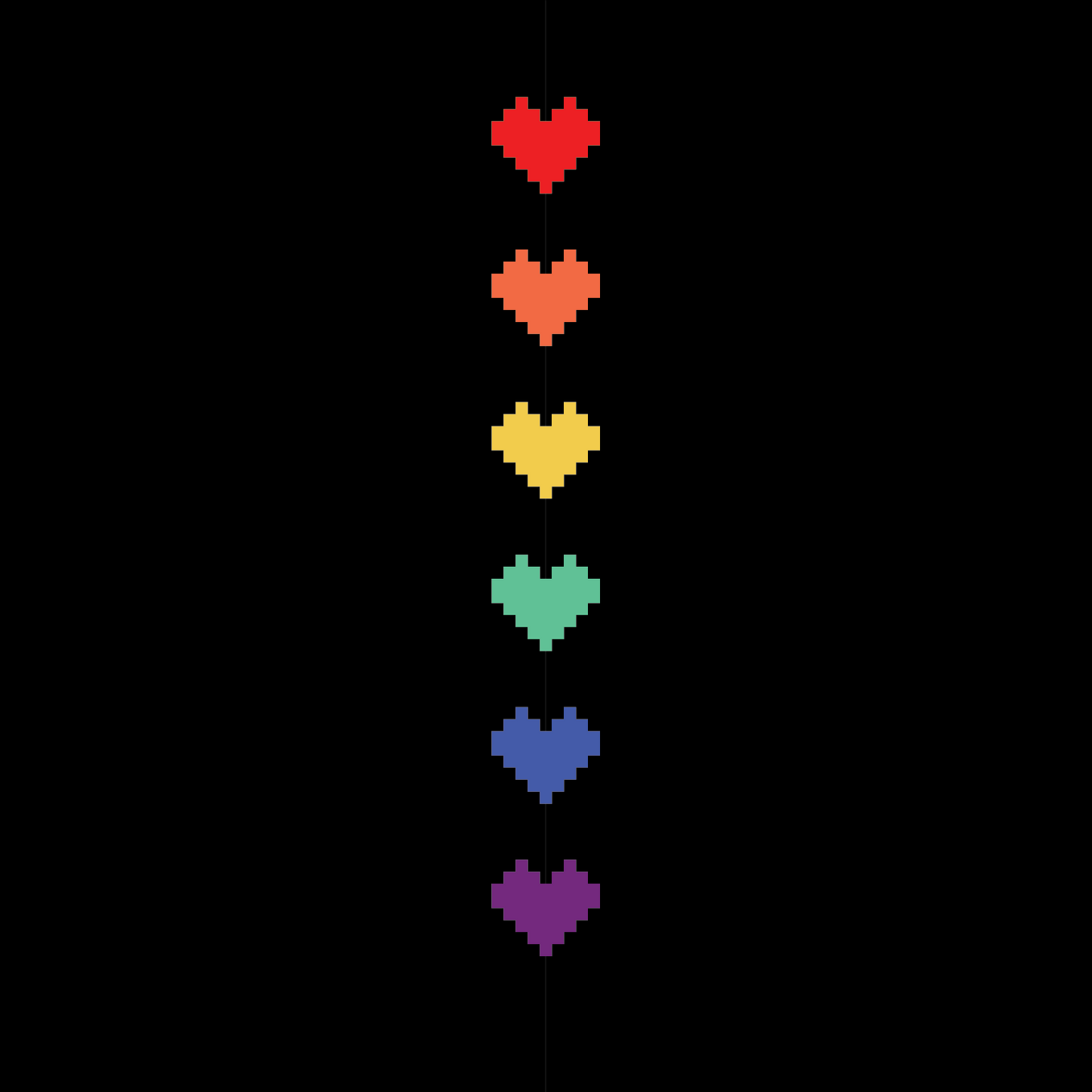 Pride Pixel Hearts Crew Socks -  - Socks