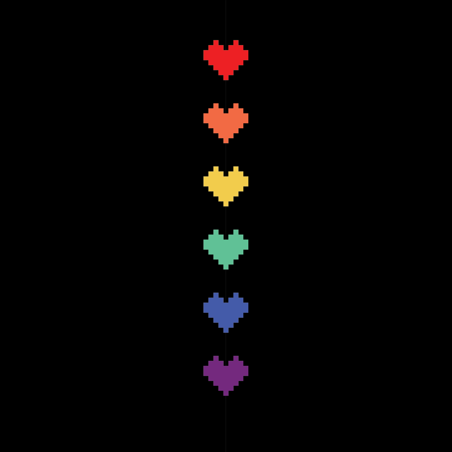 Pride Pixel Hearts Crew Socks -  - Socks