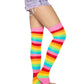 Raya Rainbow Leg Warmers - Colorful Leg Warmers - Rave Festival Accessories -  - Legwarmers