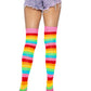 Raya Rainbow Leg Warmers - Colorful Leg Warmers - Rave Festival Accessories -  - Legwarmers