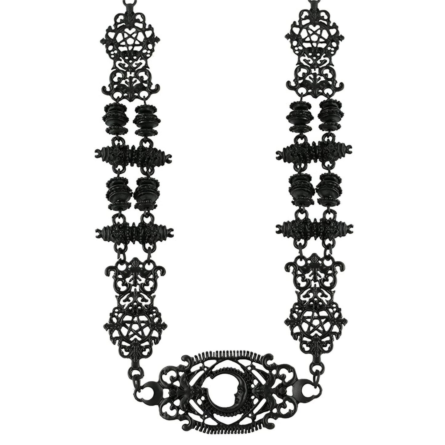 Fortune Teller Baroque Necklace ✦ Ornate Filigree ✦ Rare Statement