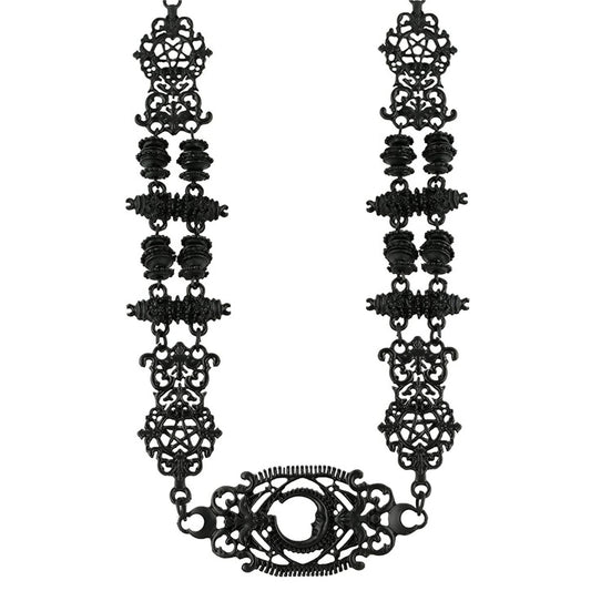Fortune Teller Baroque Necklace ✦ Ornate Filigree ✦ Rare Statement