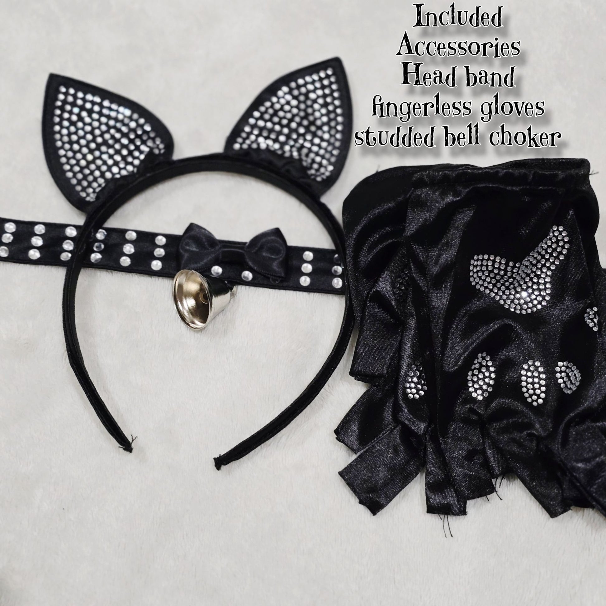 Scratch Ur Back Cat Costume Skirt Set Black -  - Costumes