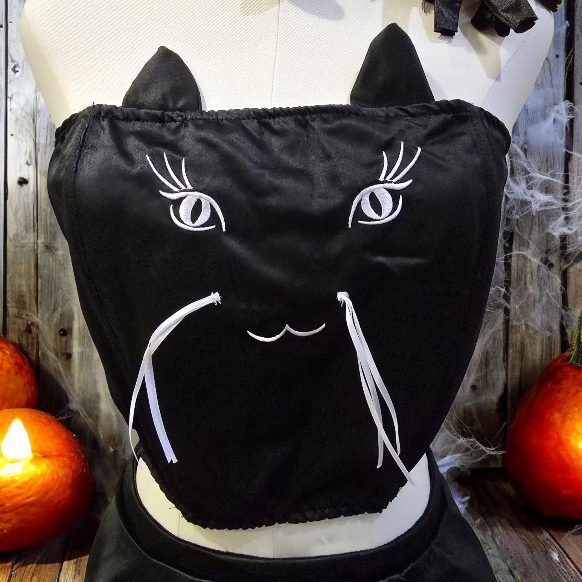 Scratch Ur Back Cat Costume Skirt Set Black -  - Costumes