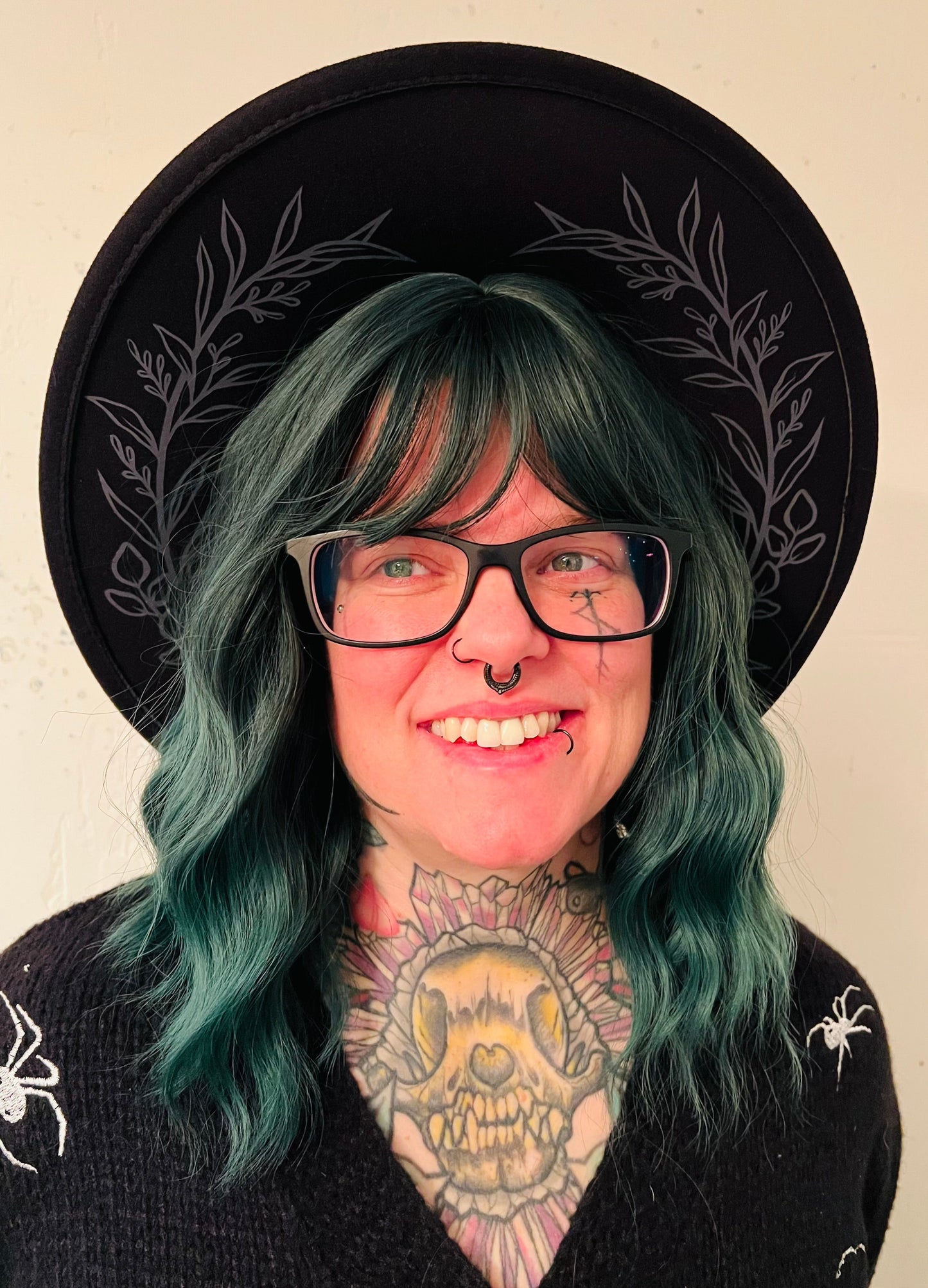 Vegan Felt Hat - XL Brim - Fern Crown -  - 