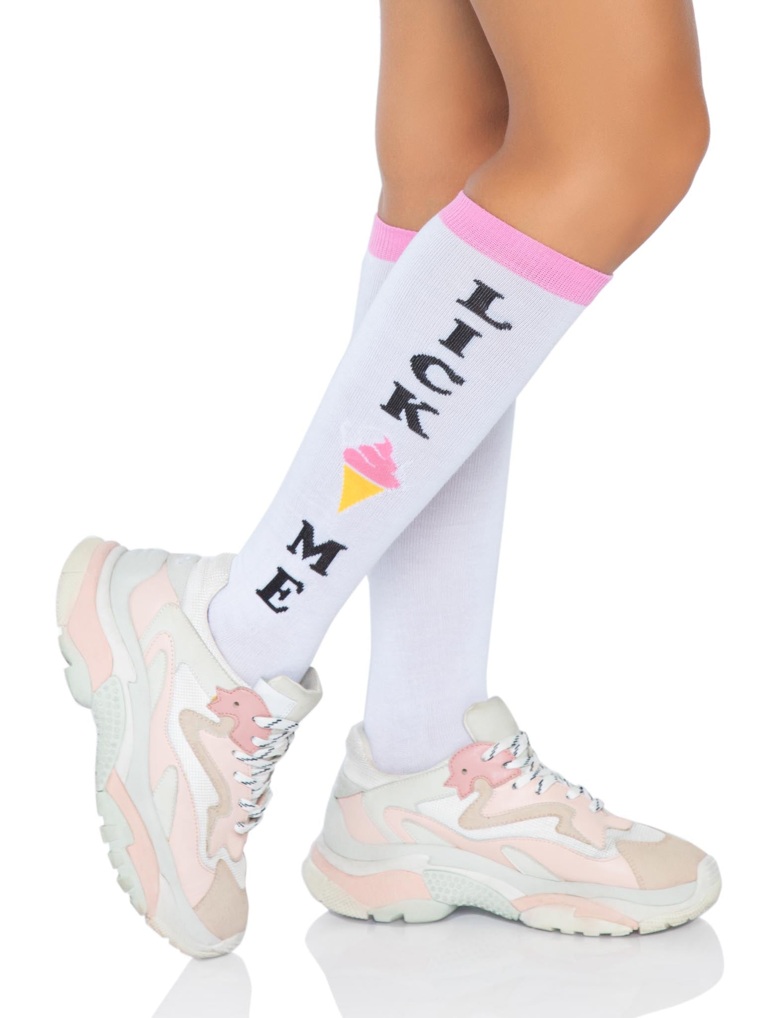 Lick Me Knee Socks -  - Hosiery
