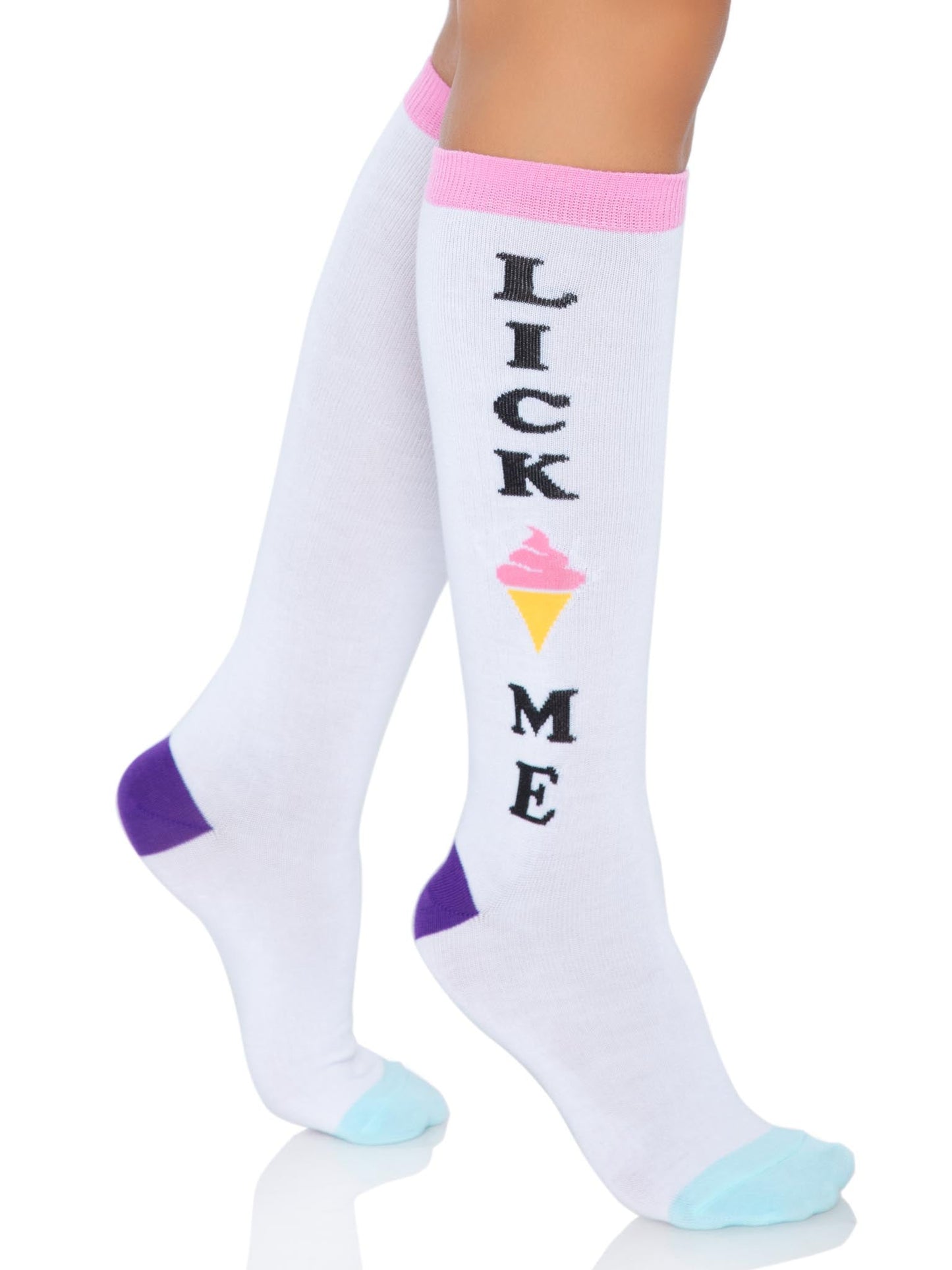 Lick Me Knee Socks -  - Hosiery