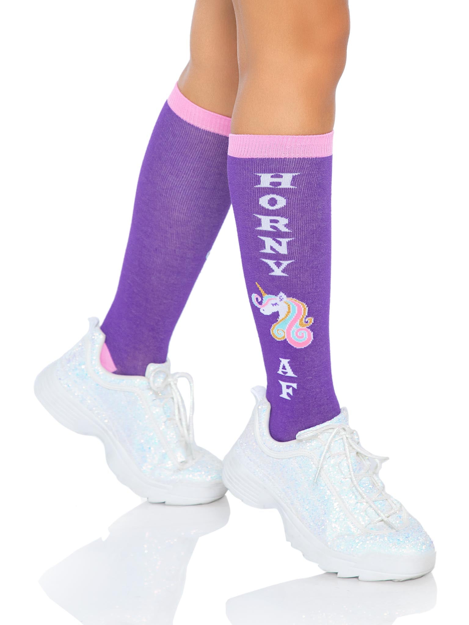Horny AF Knee Socks -  - Hosiery