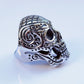 Sugar Skull Men's Biker Ring | Black Oxidized Stainless Steel - Sugar Skull - A Gothic Universe - Rings