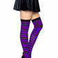 Cari Striped Stockings -  - Hosiery