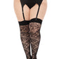 Wild Rose Net Thigh Highs