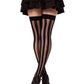 Krya Striped Net Thigh Highs -  - Fishnet Thigh Highs