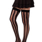 Krya Striped Net Thigh Highs -  - Fishnet Thigh Highs