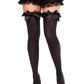 Calliope Striped Thigh Highs - Gothic Hosiery - Alternative Fashion Stockings -  - Thigh High Stockings