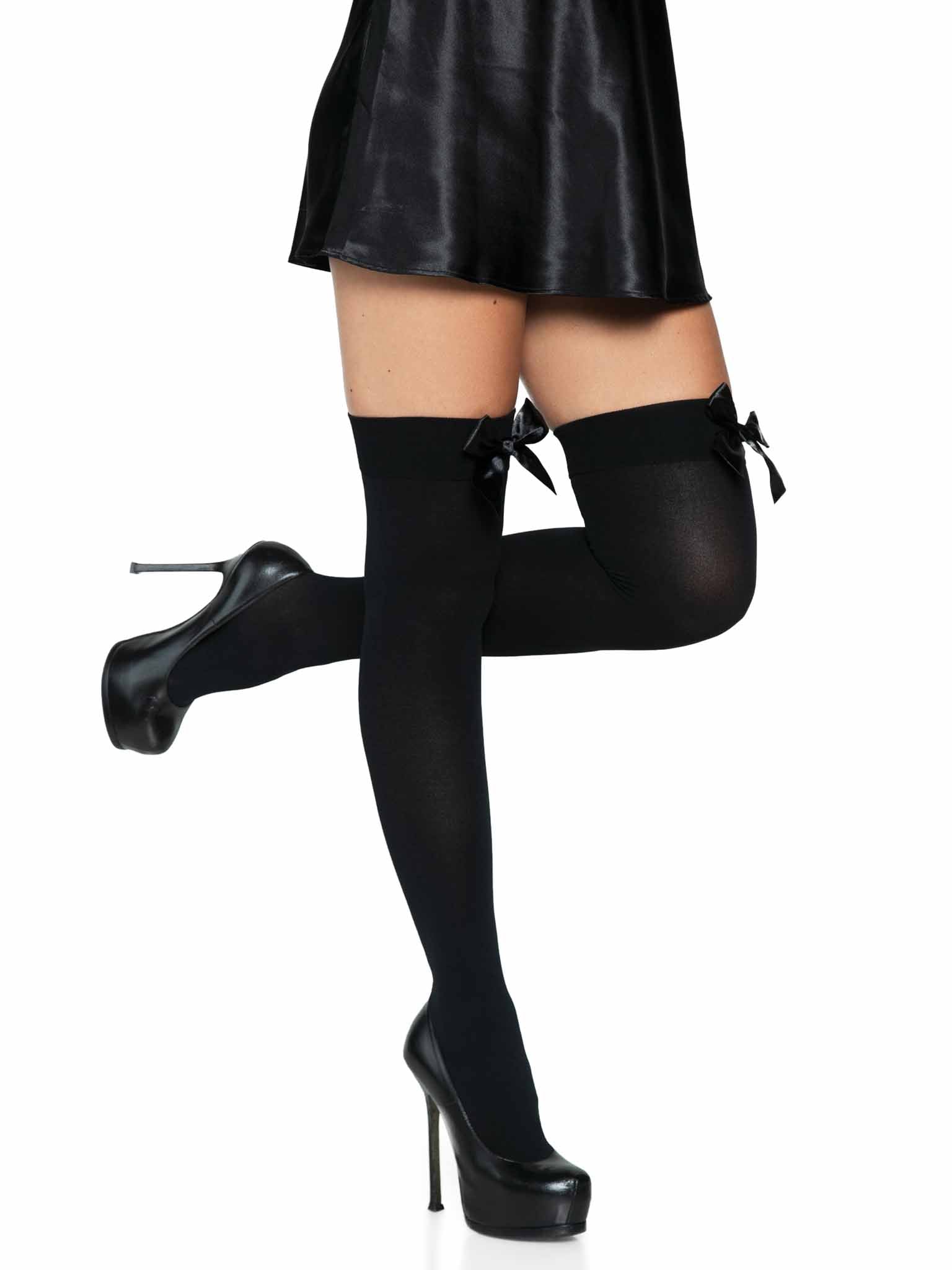 Kay Opaque Thigh Highs -  - Hosiery