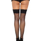 Violet Fishnet Thigh High Stockings -  - Hosiery