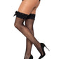 Violet Fishnet Thigh High Stockings -  - Hosiery