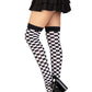 Poppy Checkerboard Thigh High Stockings -  - Thigh Highs
