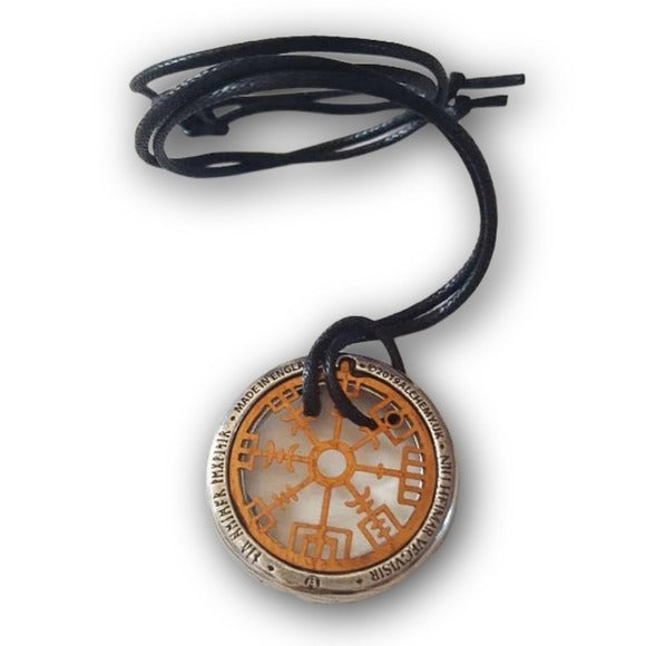 Niu Heimar Vegvisir Pendant | 9 Realms of Asgard, Viking World - Alchemy Gothic - Necklaces