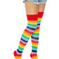 Cherry Rainbow Thigh High Socks -  - Hosiery
